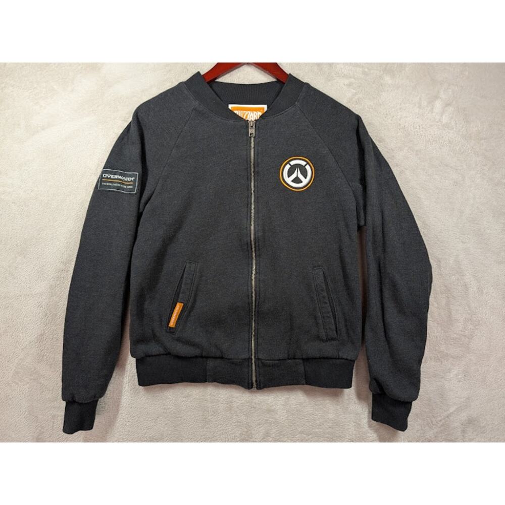 Overwatch Fleece Bomber Jacket Men's Size Small Blizzard Official